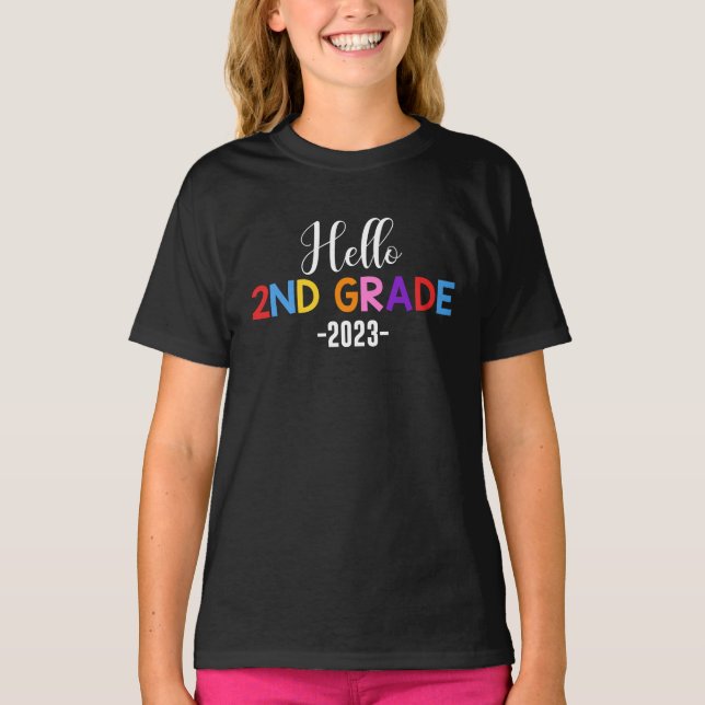 Hello 2nd Grade T-Shirt (Front)