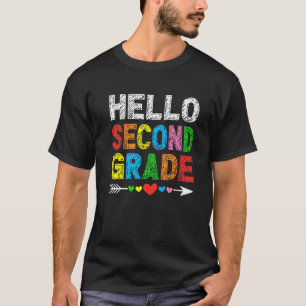 Hello 2Nd Grade Teacher Student Second Grade Back T-Shirt