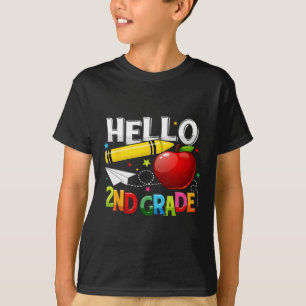 Hello 2nd grade teacher team Second grade squad gi T-Shirt