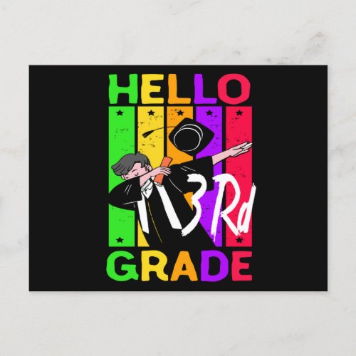 Hello 3rd GradeBack To School Hello 3rd Grade Postcard