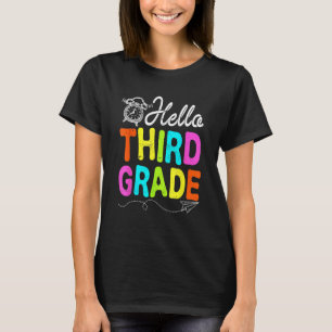 Hello 3rd Grade First Day Of School Back To Schoo T-Shirt