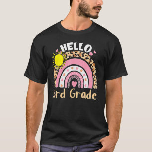 Hello 3rd Grade Happy First Day Of School Third Gr T-Shirt