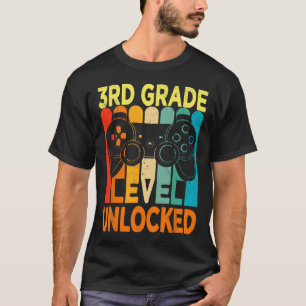 Hello 3rd Grade Level Unlocked Video Game Back To T-Shirt