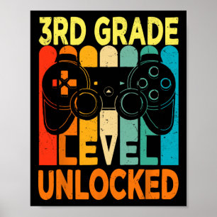 Hello 3rd Grade Level Unlocked Video Game Byck To  Poster