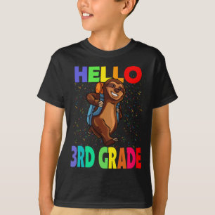 Hello 3rd Grade Sloth Back To School T-Shirt