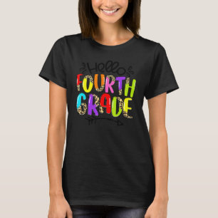 Hello 4th Fourth Grade Back To School Boys Girls K T-Shirt