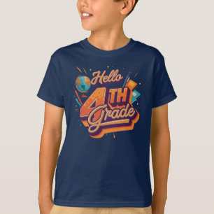 Hello 4th Grade   by Asarteon T-Shirt