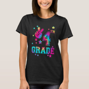 Hello 4th Grade Tie Dye First Day Of School Back S T-Shirt
