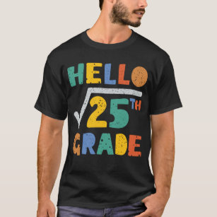  Hello 5th Grade Funny Square Root of 25 Math T-Shirt
