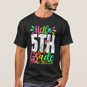 Hello 5th Grade Graduation Back To School Men Wome T-Shirt