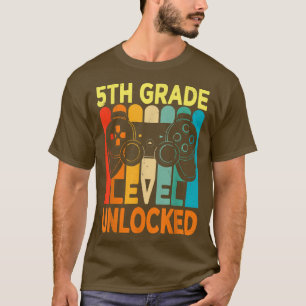Hello 5th Grade Level Unlocked Video Game Back to T-Shirt