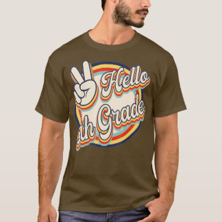 Hello 5th Grade Retro Teacher and Student Back To T-Shirt