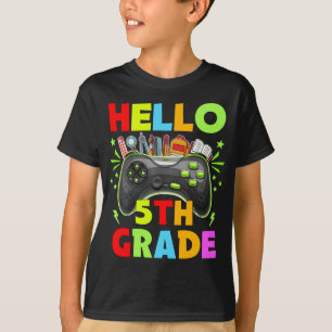 Hello 5th Grade Teacher 4th Grade Back to School T-Shirt