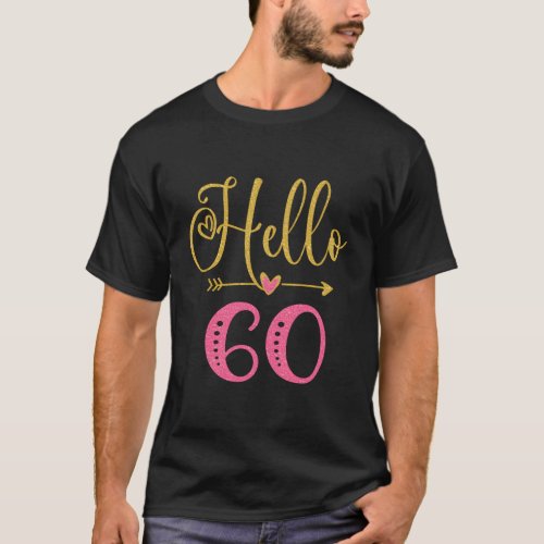 Hello 60 S 60Th T_Shirt