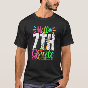 Hello 7th Grade Graduation Back To School Men Wome T-Shirt