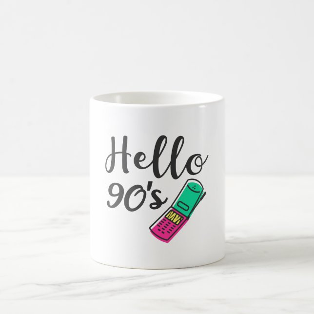 Hello 90s Cellphone Coffee Mug (Center)