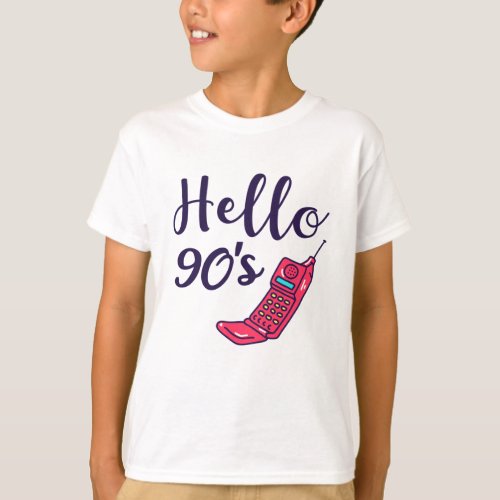 Hello 90s Cellphone T_Shirt