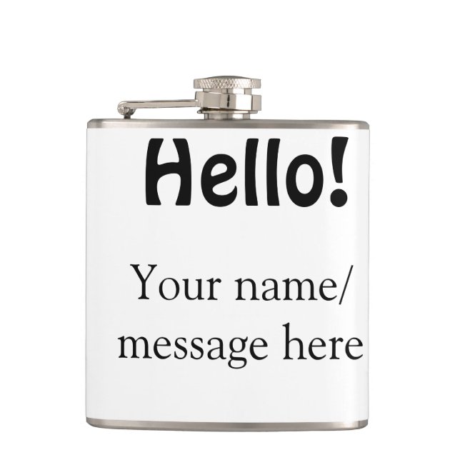 Hello add name message simple minimal business tem flask (Front)