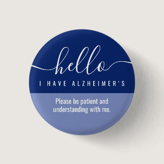 hello alzheimers awareness and emergency contact  button