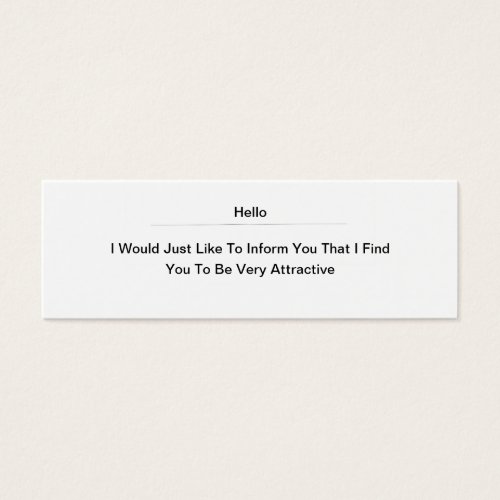 Hello Attractive Business Card Template