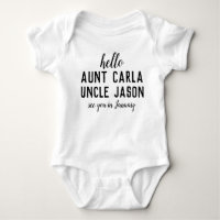 Hello Aunt and Uncle Surprise Pregnancy Gift