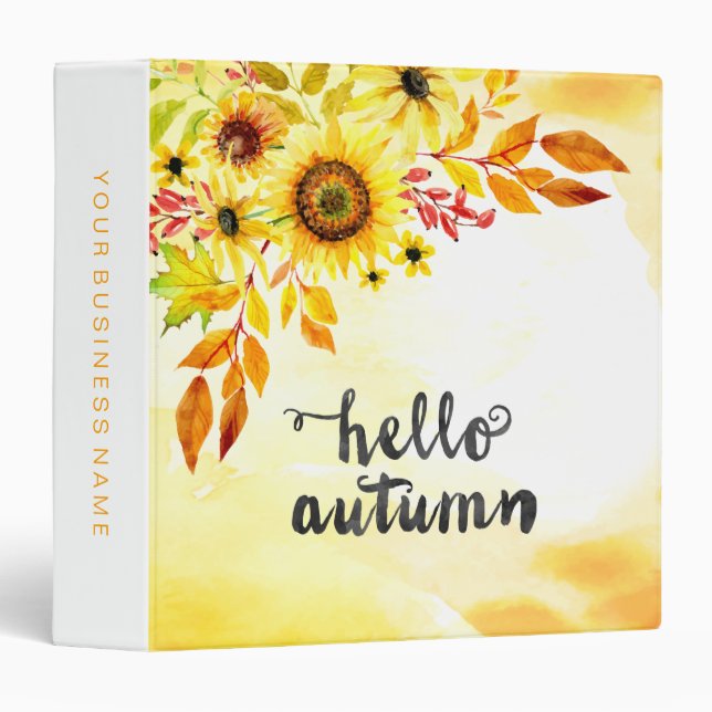 Hello autumn 3 ring binder (Front/Spine)