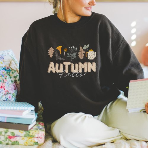 Hello Autumn Botanical  Sweatshirt