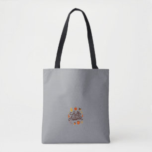 Hello Autumn Cute Floral Aesthetic Minim Tote Bag