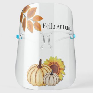 Hello Autumn Face Shield