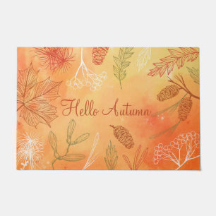 Hello Autumn Fall Home Decor Doormat