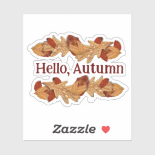 Hello, Autumn Leaves Sticker