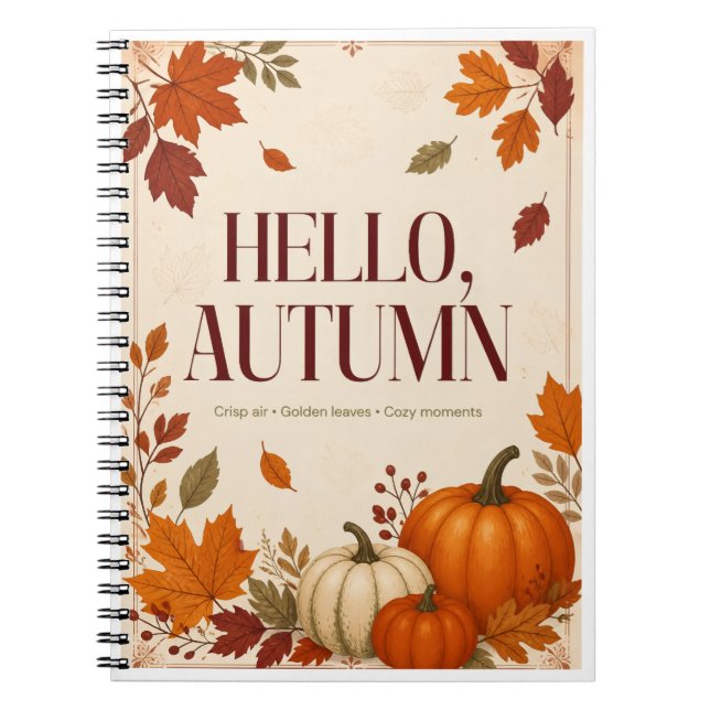 Hello Autumn Notebook (Front)