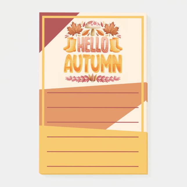 Hello Autumn Notes (Front)