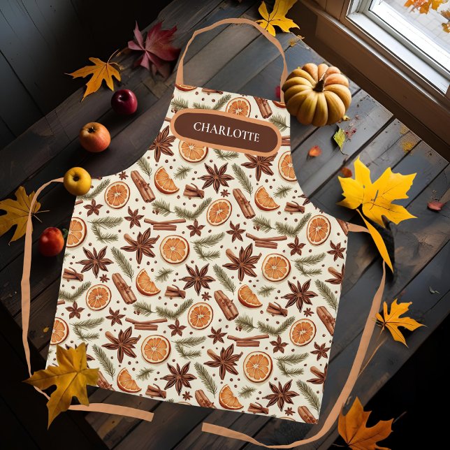 Hello Autumn Personalized Apron with Name (Creator Uploaded)
