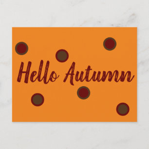 Hello Autumn Postcard