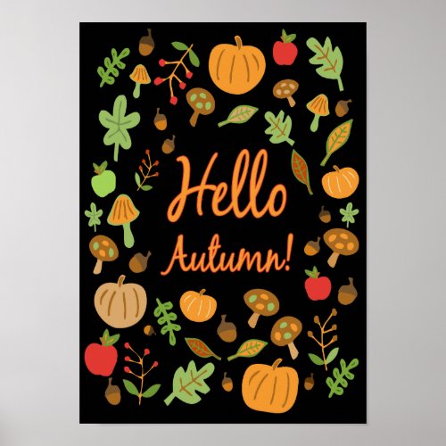 Hello Autumn Poster