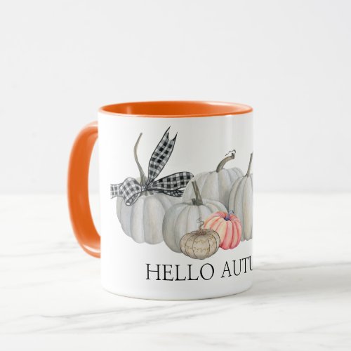 Hello Autumn Pumpkin Mug