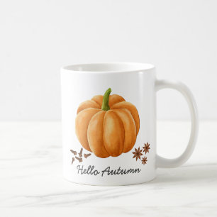 Hello Autumn Pumpkin Spice Cozy Fall Coffee Mug