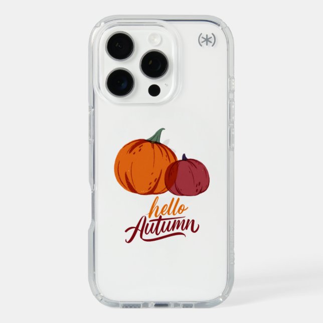 Hello Autumn Pumpkins Speck iPhone Case (Front)