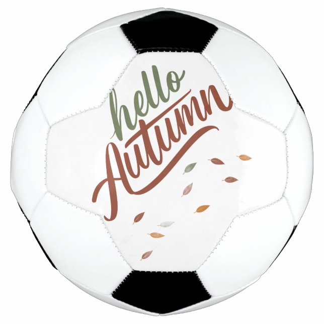 Hello autumn soccer ball (Front)
