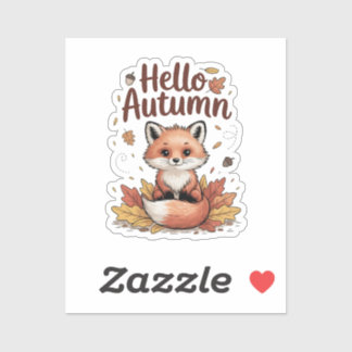 Hello Autumn Sticker