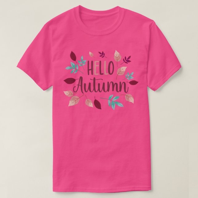 Hello Autumn  T-Shirt (Design Front)