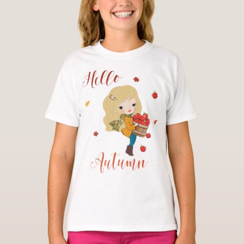 Hello Autumn T_shirt for girls and women
