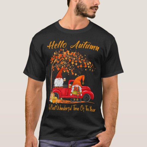 Hello Autumn The Most Wonderful Time Of The Year T_Shirt
