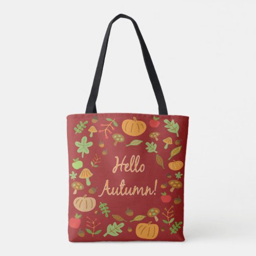 Hello Autumn Tote Bag
