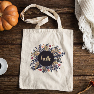 Hello autumn tote bag