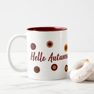 Hello Autumn Two-Tone Coffee Mug
