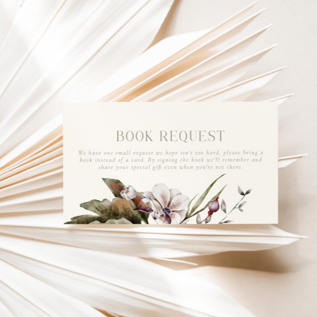 HELLO BABY | Autumn Botanical Books for Baby Enclosure Card (Creator Uploaded)
