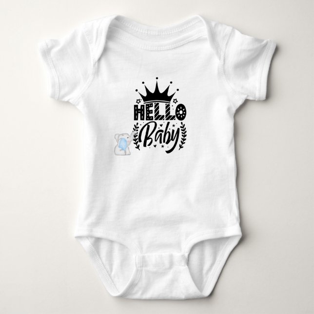 Hello Baby Baby Bodysuit (Front)