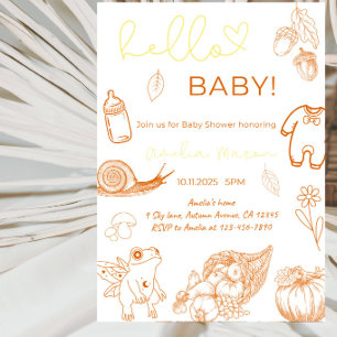 Hello Baby Baby Shower Party Invitation